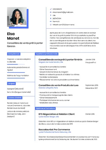 Modèle de CV Altair