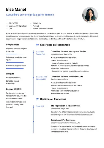 Modèle de CV Capella