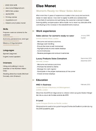 CV