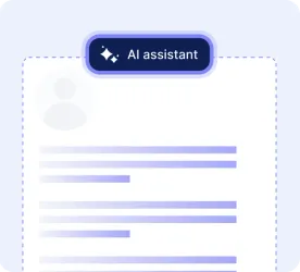 Complete your resume with the help of our AI assistant.