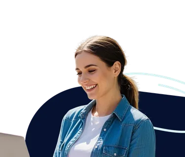 A person checking their resume score with MakeMyCV