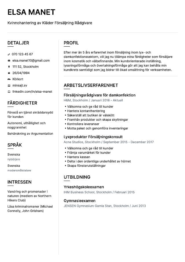 CV