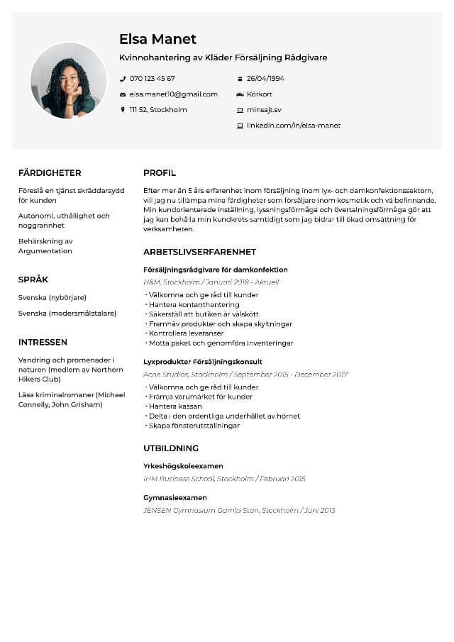 CV
