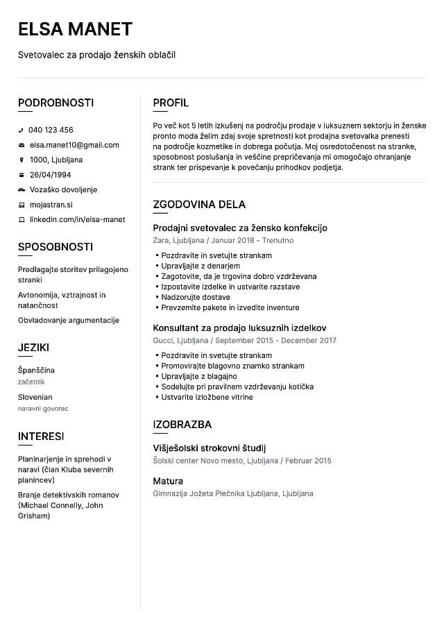 CV