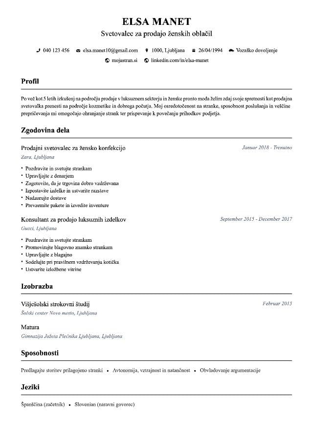 CV